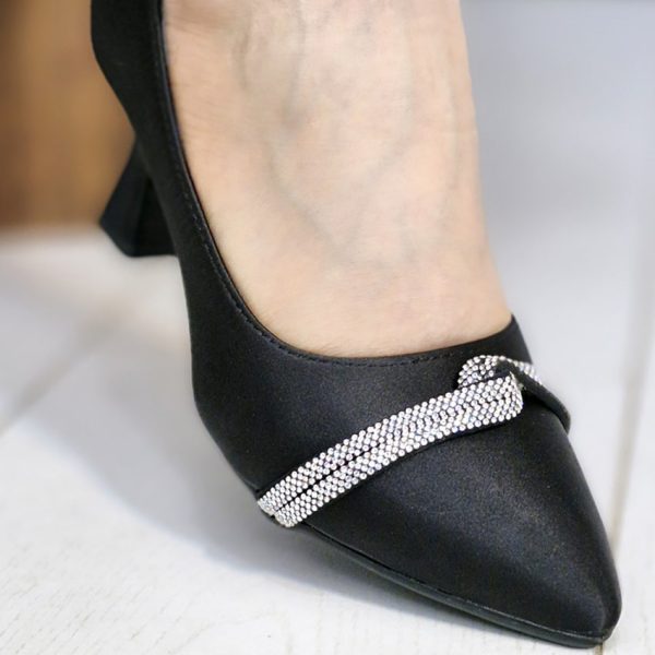 کفش پاشنه دار گره نگینی - مانتو پاتریس رشت