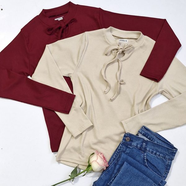 بلوز فانریپ یقه اشکی پاپیونی - مانتو پاتریس رشت