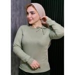 بلوز فانریپ آستین بلند بغل پاپیون - مانتو پاتریس رشت