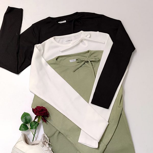 بلوز فانریپ آستین بلند بغل پاپیون - مانتو پاتریس رشت