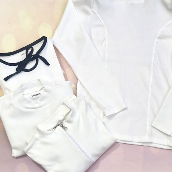 بلوز فانریپ سفید میکس - مانتو پاتریس رشت