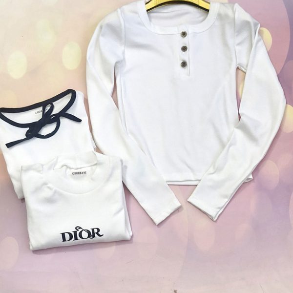 بلوز فانریپ سفید میکس - مانتو پاتریس رشت