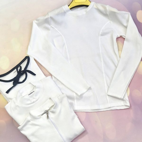 بلوز فانریپ سفید میکس - مانتو پاتریس رشت