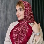روسری نخی طرح برگ ریز - مانتو پاتریس رشت