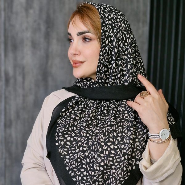 روسری نخی طرح برگ ریز - مانتو پاتریس رشت