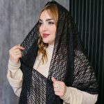 شال توری طرحدار -مانتو پاتریس رشت