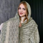 شال طرحدار سبز - مانتو پاتریس رشت