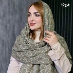 شال طرحدار سبز - مانتو پاتریس رشت