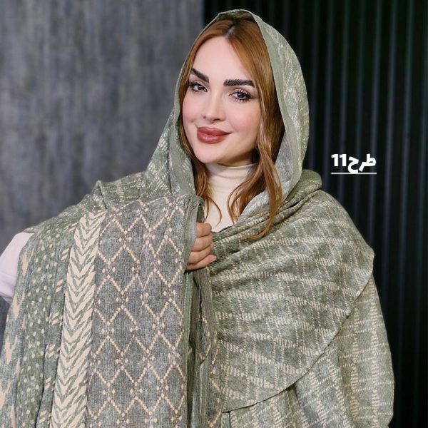 شال طرحدار سبز - مانتو پاتریس رشت
