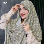 شال طرحدار سبز - مانتو پاتریس رشت