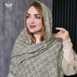 شال طرحدار سبز - مانتو پاتریس رشت