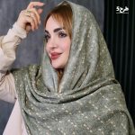 شال طرحدار سبز - مانتو پاتریس رشت