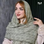 شال طرحدار سبز - مانتو پاتریس رشت