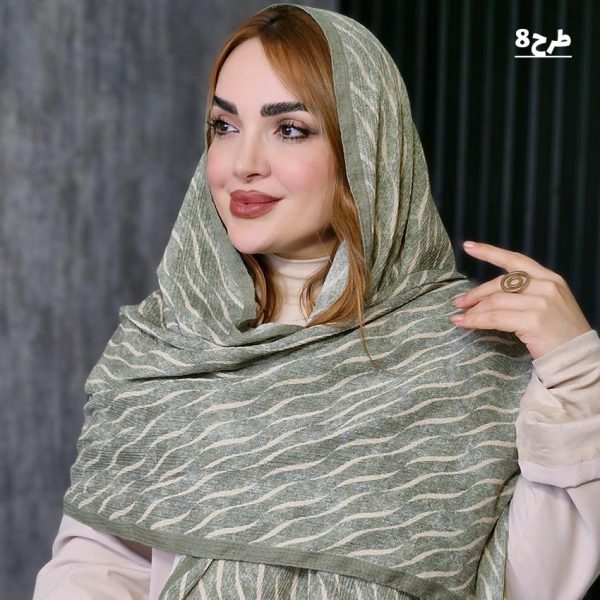 شال طرحدار سبز - مانتو پاتریس رشت