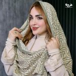 شال طرحدار سبز - مانتو پاتریس رشت