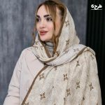 شال کریشه طرحدار کرم - مانتو پاتریس رشت