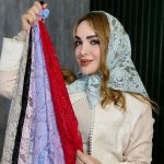 روسری سه گوش گیپور - مانتو پاتریس رشت