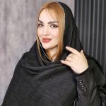 شال لبه لمه مشکی کریشه