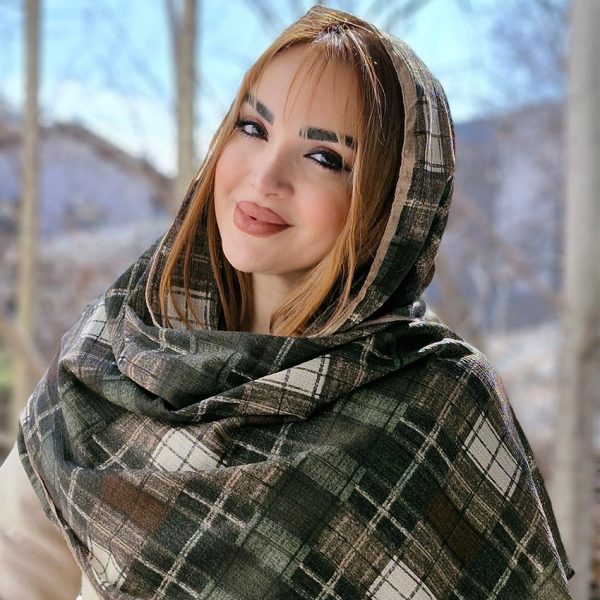 34800142-9-min شال کریشه چهارخونه رنگی