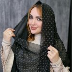 شال حریر پلیسه طرحدار - مانتو پاتریس رشت