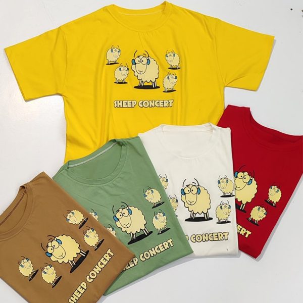 تیشرت نخ پنبه چاپ گوسفند - مانتو پاتریس رشت