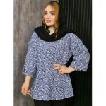 مانتو گلدار رنگی کریشه - مانتو پاتریس رشت