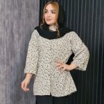 مانتو گلدار رنگی کریشه - مانتو پاتریس رشت