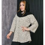 مانتو گلدار رنگی کریشه - مانتو پاتریس رشت