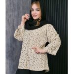 مانتو گلدار رنگی کریشه - مانتو پاتریس رشت