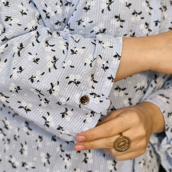 مانتو گلدار رنگی کریشه - مانتو پاتریس رشت