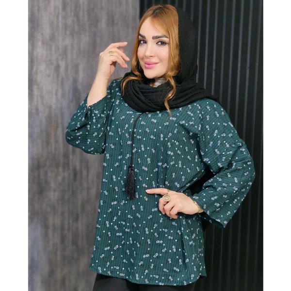 تونیک کراش جلوبسته گل ریز - مانتو پاتریس رشت