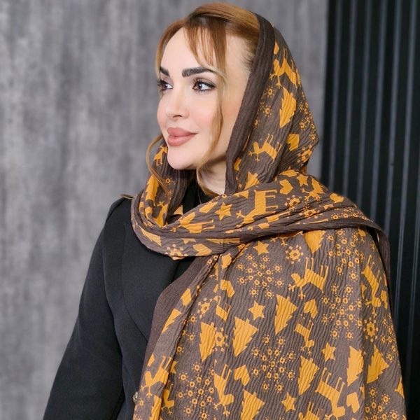 شال کریشه طرح گوزن - مانتو پاتریس رشت