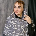 شال کریشه طرح گوزن - مانتو پاتریس رشت