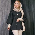 مانتو لینن آستین 3 ربع - مانتو پاتریس رشت