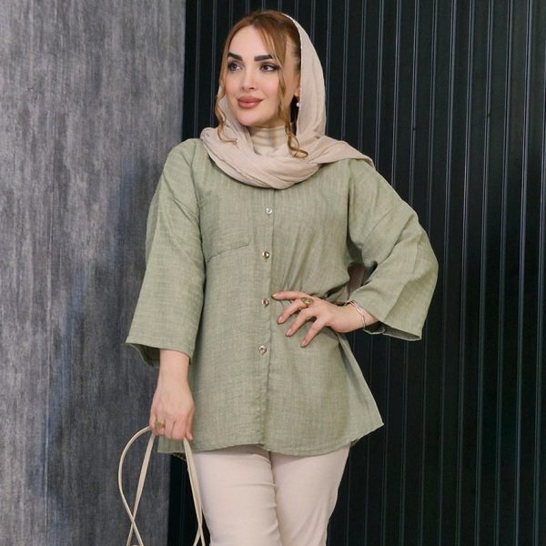 مانتو لینن آستین 3 ربع - مانتو پاتریس رشت