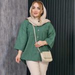 مانتو لینن آستین 3 ربع - مانتو پاتریس رشت