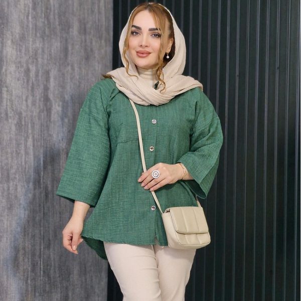 مانتو لینن آستین 3 ربع - مانتو پاتریس رشت