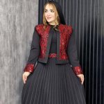 ست کت دامن هندی پلیسه - مانتو پاتریس رشت