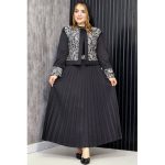 ست کت دامن هندی پلیسه - مانتو پاتریس رشت