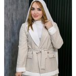 کت دیپلمات یقه انگلیسی سفید - مانتو پاتریس رشت