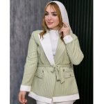 کت دیپلمات یقه انگلیسی سفید - مانتو پاتریس رشت