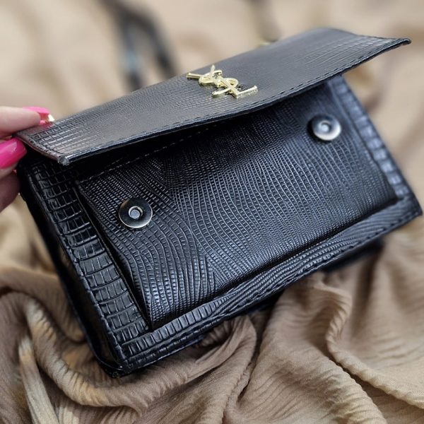 کیف مشکی ال وی بند زنجیری - مانتو پاتریس رشت