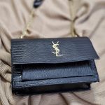 کیف مشکی ال وی بند زنجیری - مانتو پاتریس رشت