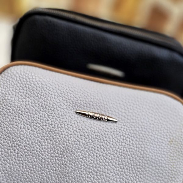 کیف دوشی مستطیل چرم رنگی