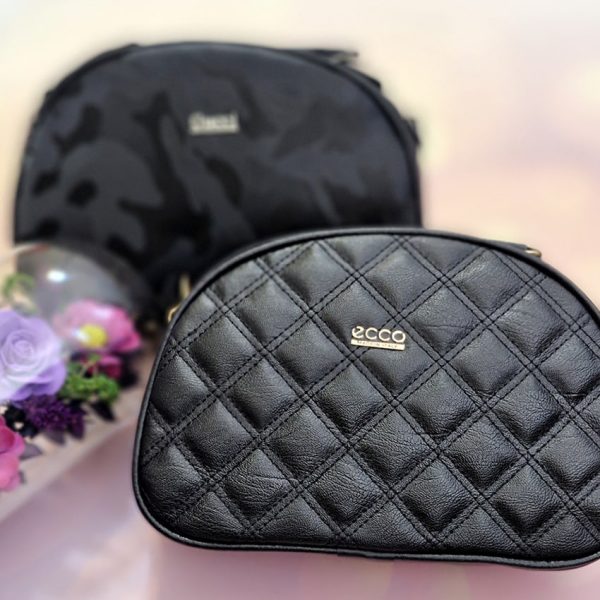 کیف دوشی بیضی مشکی - مانتو پاتریس رشت