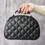 کیف دوشی بیضی مشکی - مانتو پاتریس رشت