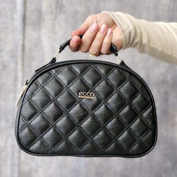 کیف دوشی بیضی مشکی - مانتو پاتریس رشت