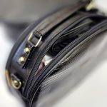 کیف دوشی بیضی مشکی - مانتو پاتریس رشت