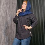 مانتو کتان بغل زیپ - مانتو پاتریس رشت