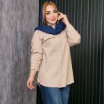 مانتو کتان بغل زیپ - مانتو پاتریس رشت